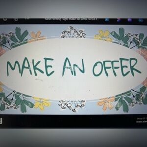 Reasonable offers welcomed